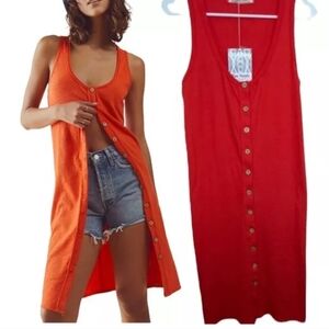 NWT Free People Gia Tunic Vest Dress